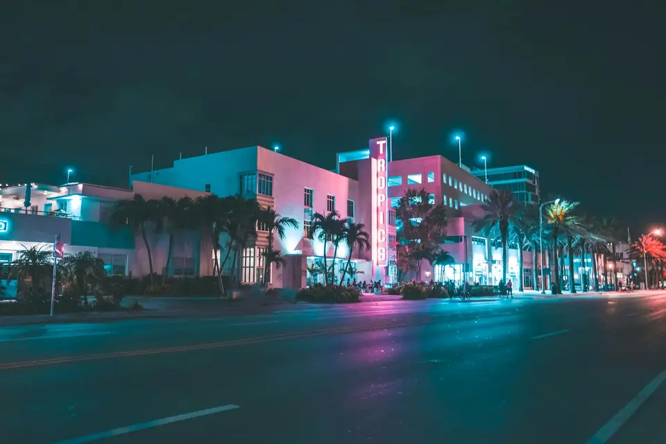Miami street at night representing Southern U.S. coverage